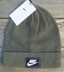 Genuine NIKE Khaki Cuff BEANIE ADULT Hat UNISEX Toque OSFA DO8144-222