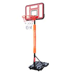 Nologo Indoor Outdoor Mini Basketball Hoop System - Portable Basketball Goal Height-Adjustable Sports with 30" Backboard Wheels BTZHY