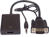 PremiumCord PREMIUMCORD AV-adapter VGA + ljud elektronisk omvandlare till HDMI FULL HD 1080p