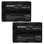 EXTENSILO 2x Batteries compatible avec Hasselblad HV appareil photo, reflex numérique (1600mAh, 7,2V, Li-ion)