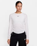 Nike Sportswear Essential Women's Ribbed Long-Sleeve Mod Crop Top