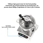 12L Commercial Food Processor 1500W Electric Food Cutter Mixer Stainless Stee UK
