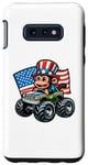 Coque pour Galaxy S10e Patriotic Monkey 4 juillet Monster Truck American