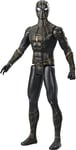 Marvel Spiderman Titan Hero Series 30cm Black&Gold Suit Spider-Man Action Figure