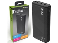 Tracer AMOS, 20000 mAh, Polymer, Power Delivery, Quick Charge 3.0, 12 V, 20 W, Svart