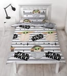 Disney Mandalorian "Baby Yoda" Official Star Wars Design Single Duvet Cover Set