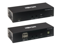 Tripp Lite DisplayPort to HDMI over Cat6 Extender Kit with KVM Support, 4K 60Hz, 4:4:4, USB, PoC, HDCP 2.2, up to 230 ft., TAA - Video/lyd-forlenger - HDMI, DisplayPort - over CAT 6 - opp til 70 m - TAA-samsvar - for P/N: B127A-010-H
