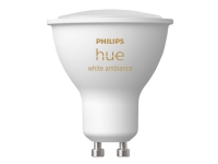 Philips Hue White ambiance - LED-spotlight - GU10 - 4.3 W (motsvarande 35 W) - klass G - varmt till kallt vitt ljus - 2200-6500 K (paket om 2)