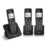 VTech ES2002 DECT Cordless Phone with Nuisance Call Blocker,Easy-to-Read Backlit Display,ECO Mode,Landline Phone with 18 Hours Talk-time,Volume Booster,Handsfree Speakerphone,Speed Dial,Trio Handset