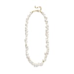 Pearly Drop Necklace - Gold