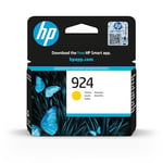HP 924 (‎‎4K0U5NE) Cartouche d'encre Jaune d'origine pour imprimante Tout-en-Un OfficeJet Pro 8124e, 8122e, 8132e, 8135e, 8134e, 8125e