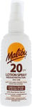 Malibu Sun SPF 20 Lotion Spray, Medium Protection Sun Cream,100ml Pack of 3