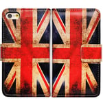 BCOV 2020 New 4.7-inch iPhone SE Case, Retro Union Jack Flag Leather Flip Case Wallet Cover with Card Slot Holder Kickstand For New 4.7" iPhone SE/iPhone 8/iPhone 7