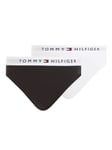 Tommy Hilfiger Kids' Original Bikini Briefs, Pack of 2, White/Black
