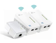 TP-Link TL-WPA4220T KIT - CPL 600 Mbps avec 2 Ports Ethernet, 1 CPL Filaire + 2 CPL Wi-Fi - étendez votre connexion Internet dans chaque pièce de la maison