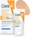 Cerave Moisturizing Mineral Sunscreen Face Sheer Tint SPF 30