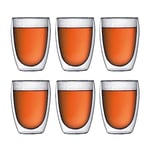 Bodum PAVINA Double Walled Thermo Glasses, 0.36 L, 12 oz, Pack of 6