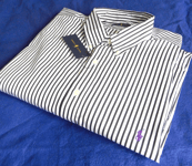 Polo Ralph Lauren Black and White Striped Shirt - BNWT - 3XB XXXL Big