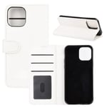 iPhone 12 Mini - Crazy Horse Fodral - Vit White Vit