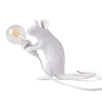 Seletti-Mouse Lamp Mac Bordlampe, Hvid
