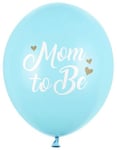 50 stk Lyse Pastellblå Mom to Be Ballonger 30 cm