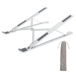 Notebookställ Ny Produkt Hopfällbar Portabel X3 Silver Laptopfäste för 11‑15.6 tums Laptops