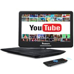 19" Portable DVD Player with 16" Large Screen Rechargeable HDMI USB Region Free