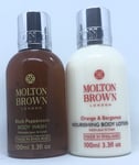 Molton Brown Black Peppercorn Body Wash & Orange Bergamot Body Lotion 100ml