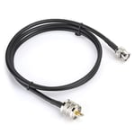 Ruiqas 1M UHF Male PL259 To BNC Male Testing Cable Coaxial Line Coaxialâ€‘Cable Adapter Wire for Power SWR Meters Duplexers Virtual Loads