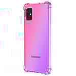 Skyddande Silikonskal (Floveme) - Samsung Galaxy A51 Rosa/Lila