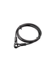 Câble Antivol En Acier Gaine PVC Pour Vélo Et Abris De Jardin - Résistant Aux Tentatives De Coupe - Longueur 2.00m - Diamètre 8mm - Couleur Noir - THIRARD