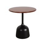 Cane-Line - Soffbordsunderrede liten - Glaze - Lava Grey/Bordsskiva dia. 45 cm - Drop, Glaze, Go - Desert Red - Soffbord utomhus - Röd