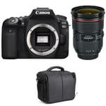 Canon EOS 90D + EF 24-70mm f/2.8L II USM + Sac | Garantie 2 ans