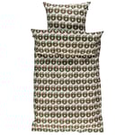 Småfolk 70x100 / 45 x 42 Mönstrat Baby Påslakanset Med Äpplen Brun | Brun | 70x100 cm