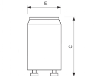 Philips S10 4-65W, Belysningstartare, Vit, Plast, fluorescent lamps with electromagnetic ballast, 4 W, 65 W