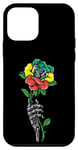 Coque pour iPhone 12 mini Ethiopie Rose Squelette Pride Drapeau Ethiopien Souvenir Racines