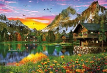 Jigsaw Puzzles for Adults Large Size 500 Pieces of Wooden Puzzle DIY Difficult Puzzles Children S Educational Toy Gift Classic Puzzle Games Mountain Lake Artwork and Home Decor