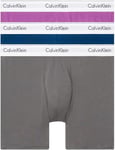 Calvin Klein Men's Boxer Briefs Stretch Cotton Pack of 3, Multicolor (Eiffle Tower Poisidon Dahlia), M