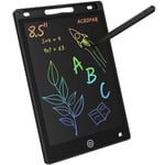 ACROPAQ Tablette d'écriture et Dessin - Tablette LCD Noire, 8.5 Pouces - Tablesse Graphique Enfant électronique Portable avec écran Couleur Enfants Tout âge