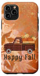 iPhone 11 Pro Happy Fall Farm Truck Pumpkin Harvest Autumn Fall Leaves Case