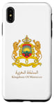 Coque pour iPhone XS Max Emblème doré du Royaume du Maroc | Drapeau marocain