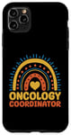 Coque pour iPhone 11 Pro Max Coordonnateur en oncologie Boho Rainbow Oncology Infirmière Navigator