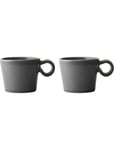 Daria Cup 30 Cl St Ware 2-Pack Home Tableware Cups & Mugs Grey PotteryJo