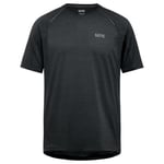 GORE WEAR Men's Short-sleeved Running Shirt, R5, Black, S