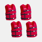 JOBE Seglarväst Universal Life Vest Package 50N Red, 4-pack, One-Size (50 - 95 kg)