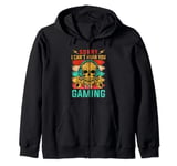 Retro Can't Hear You I'm Gaming Game Video Gamer Headset Zip Hoodie