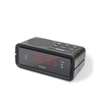 Technisat DIGICLOCK 2 klockradio med LED-display och FM-tuner - Svart