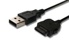 vhbw câble de données USB (type A sur lecteur MP3) câble de chargement 100cm convient pour Archos 404, 405, 504, 604, 605, 704 Wifi, TV, Wifi - noir