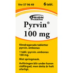 Pyrvin Mot Springmask 100 mg 6 tabletter