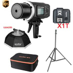 Godox AD600BM 2.4G HSS 600w Flash &120cm Softbox Light Stand Studio Lighting Kit